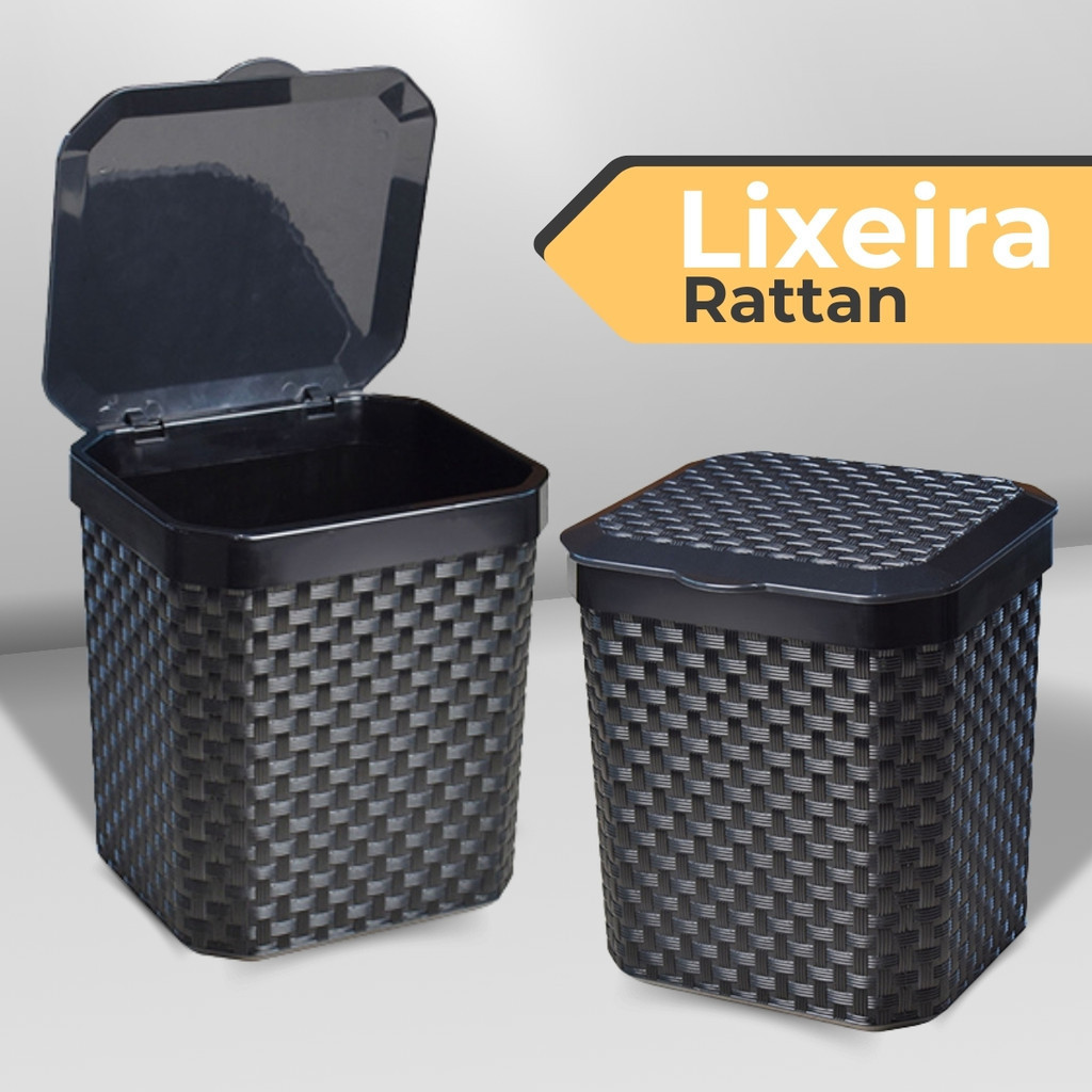 Lixeira de Pia Mesa Lixeirinha 5 Litros Cesto de Lixo Para Cozinha Banheiro Escritório Reforçada