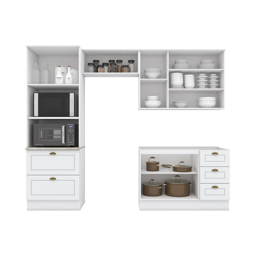 Cozinha Compacta 4 Peças com Paneleiro Torre Quente Amy Casa 812 · foto 2