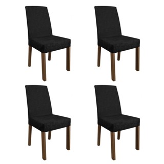 Kit 4 Cadeiras de Jantar 4255 Rustic/Oxford Madesa em Oferta na Shopee