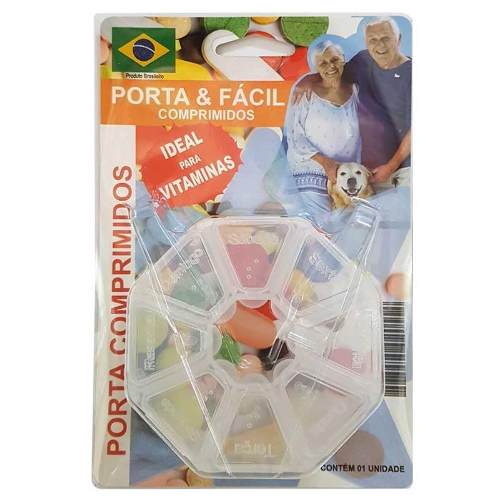 PORTA COMPRIMIDOS COM 8 CAVIDADES em Oferta na Shopee