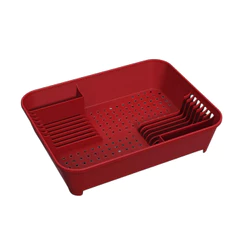 Escorredor de Louças 14 Pratos Coza Basic Vermelho Bold Brinox - 10848/0465
