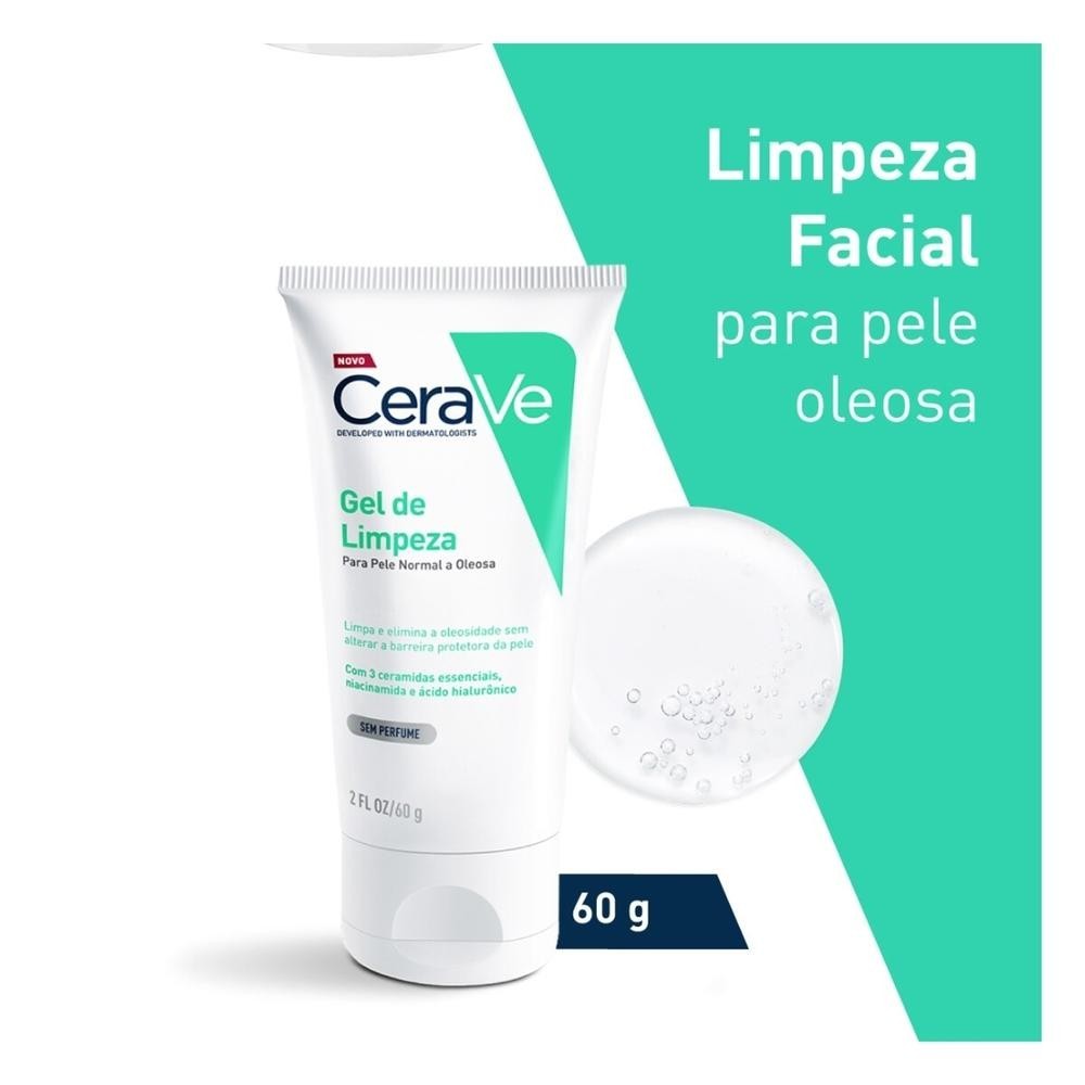 Gel de Limpeza Facial Cerave sem Perfume 60g
