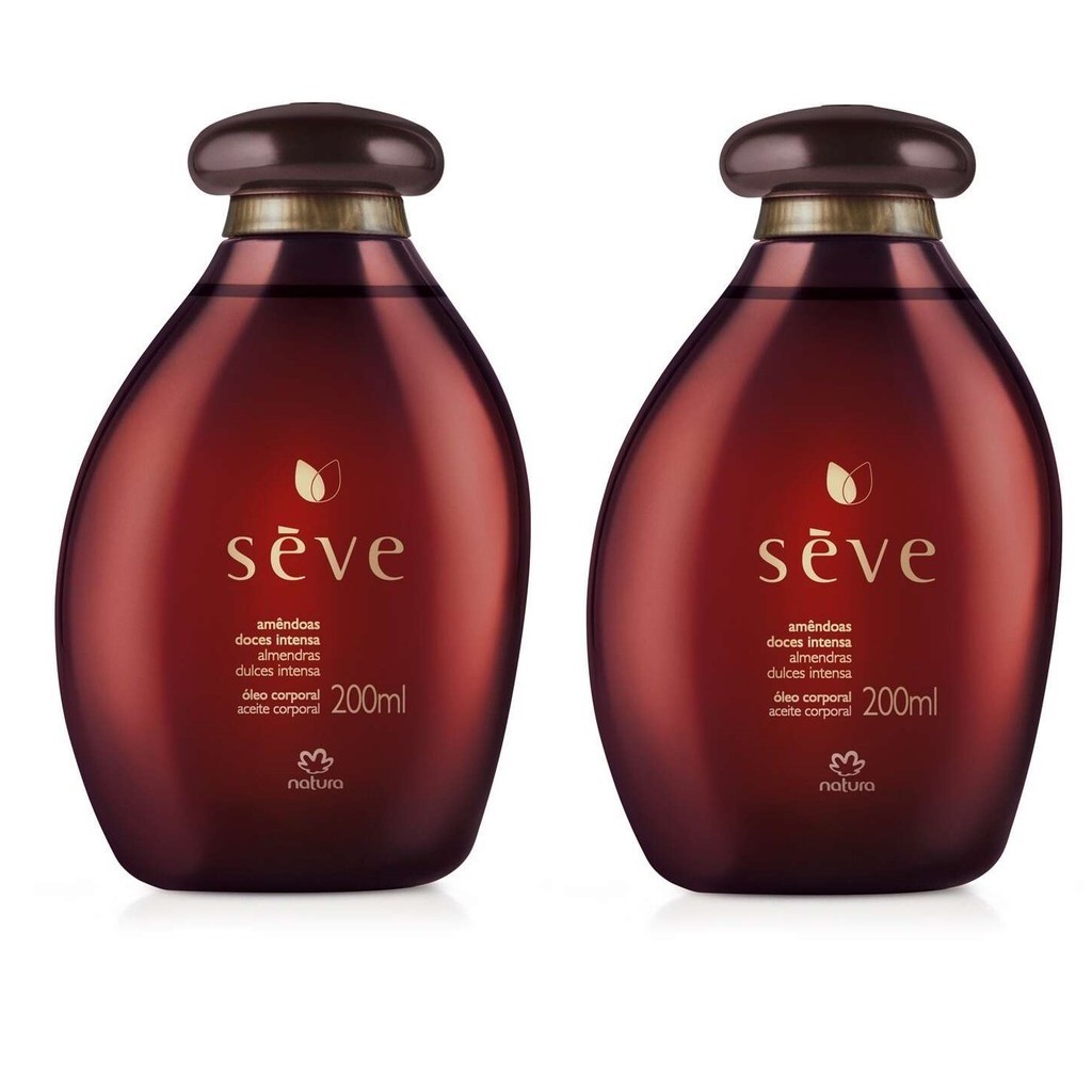 Óleo Desodorante Corporal Sève Amêndoas Doces Intensa 200 ml Kit C/2