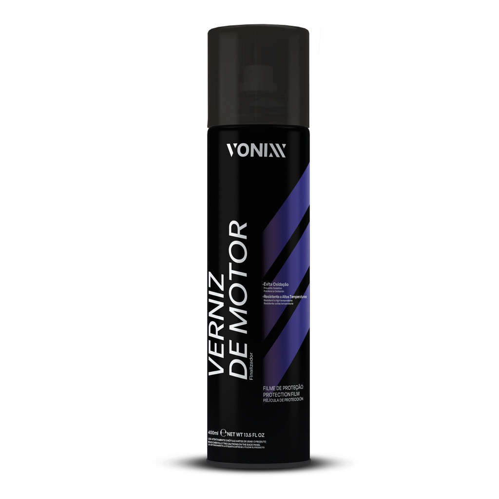 Verniz De Motor Aerosol Brilho Proteção 400ml Vonixx