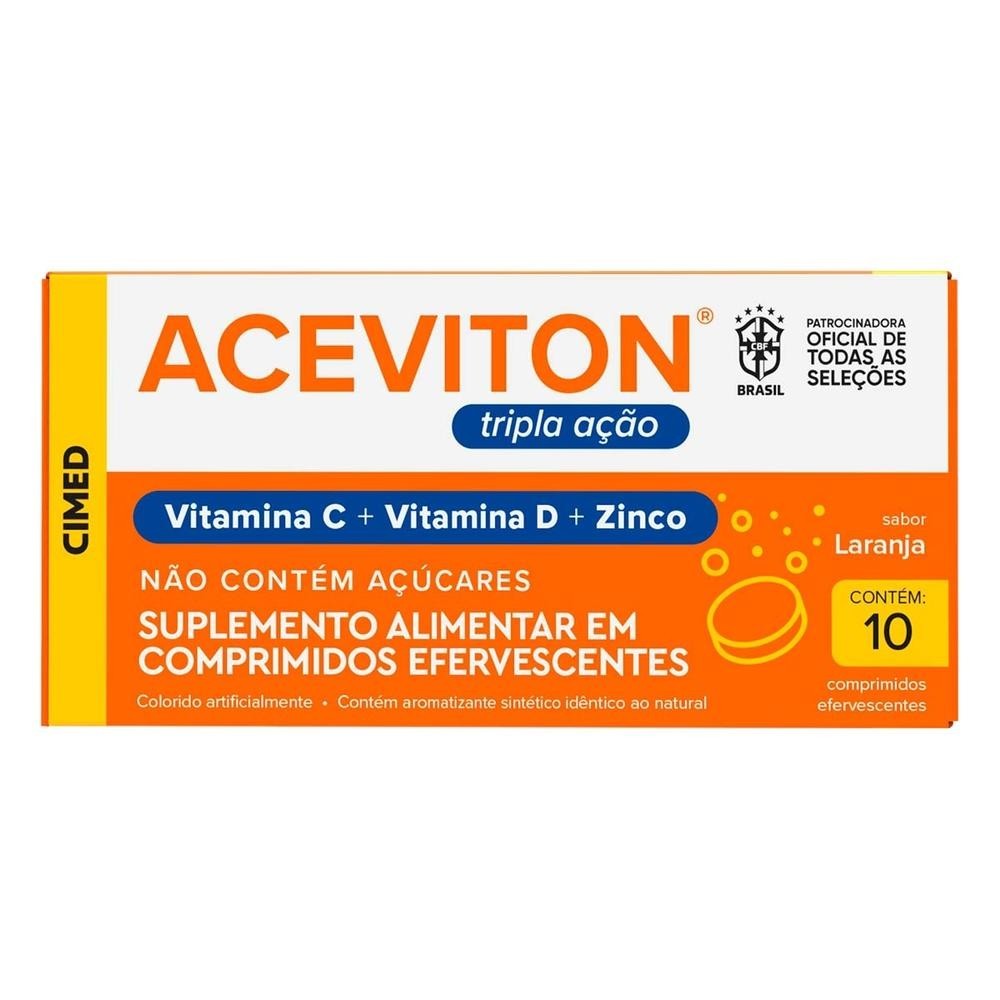 Aceviton Tripla Açao 10 Cpr Efervecente - Health