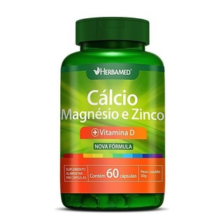 CÁLCIO, MAGNÉSIO, ZINCO E VITAMINA D3 COM 60 CÁPSULAS em Oferta na Shopee
