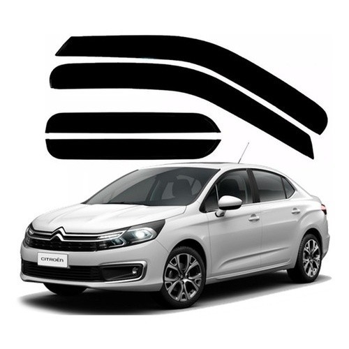 Calha de Chuva Defletor Citroen C4 Lounge 2013 a 2019 4 Portas Ecoflex