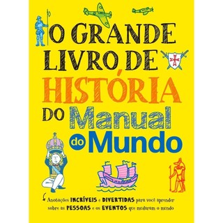 O grande livro de história do Manual do Mundo em Oferta na Shopee