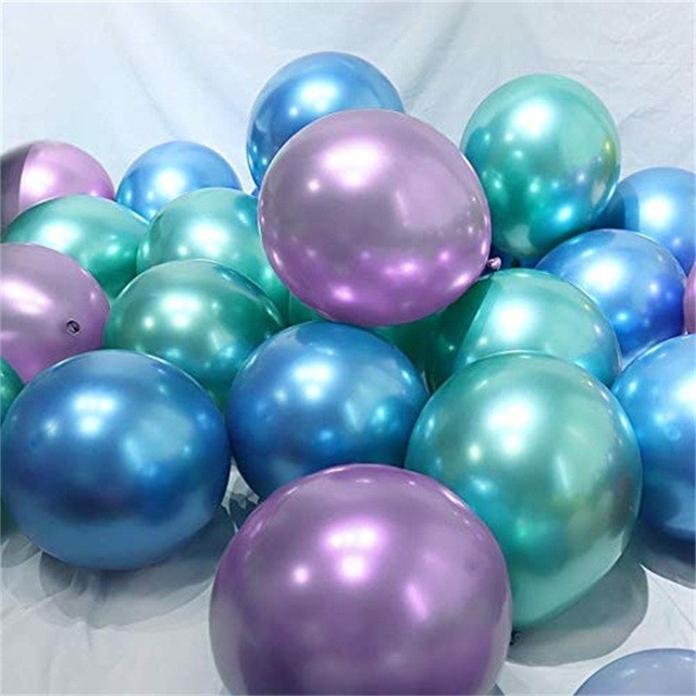 30pcs 5/10/12inch Sereia Multicolor Balões De Látex Cromado Casamento Decoração Da Festa De Aniversário Do Bebê