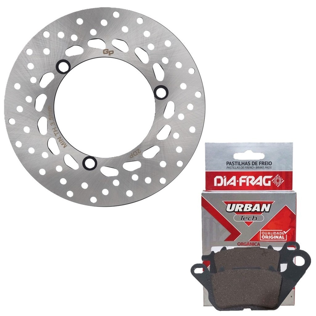 Disco de Freio Dianteiro Nmax 160 Abs + Pastilhas Diafrag