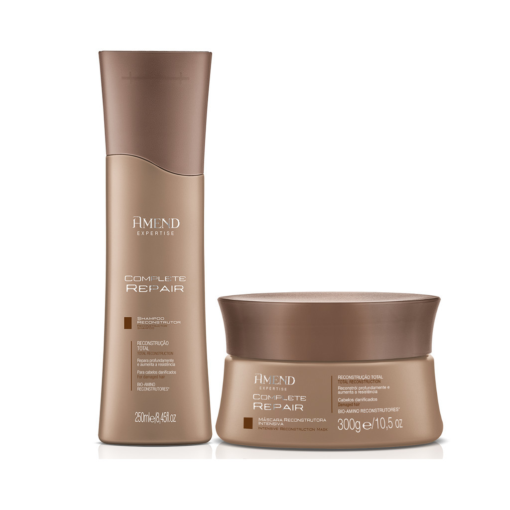 Kit Shampoo e Máscara Expertise Complete Repair - Amend em Oferta na Shopee