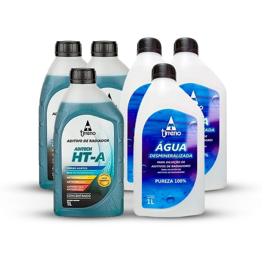Aditivo Radiador Concentrado HT-A + Água Desmineralizada