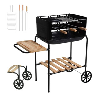 Churrasqueira Em Aço Esmaltada Portátil Califórnia - Mor em Oferta na Shopee