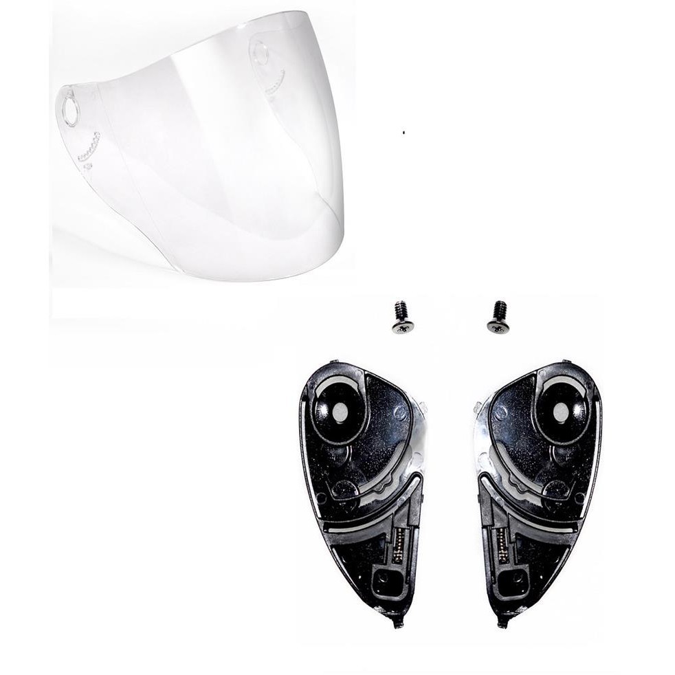 Kit Fixador Reparo E Viseira Cristal Capacete Bieffe Allegro