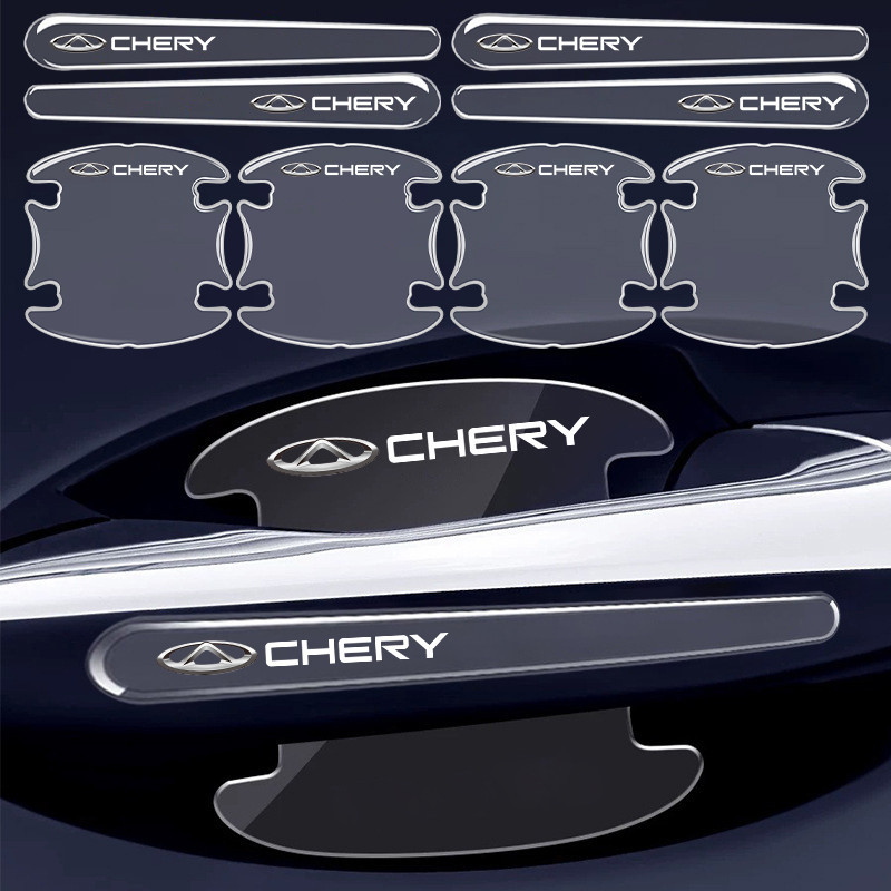 4/8Pcs Proteção Da Porta Do Carro Chery Tiggo 5x 8 7 Pro 4 Omoda 5 E5 TJ-1 Face QQ EQ1 EV 2024