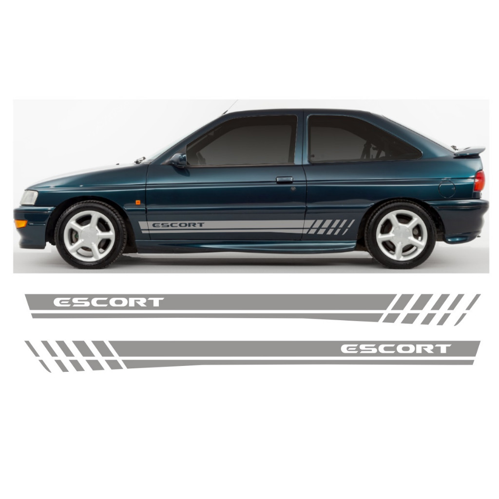 Adesivo Lateral Para Ford Escort Faixa Ec2 De 1993 A 2001 Tuning Esportivo