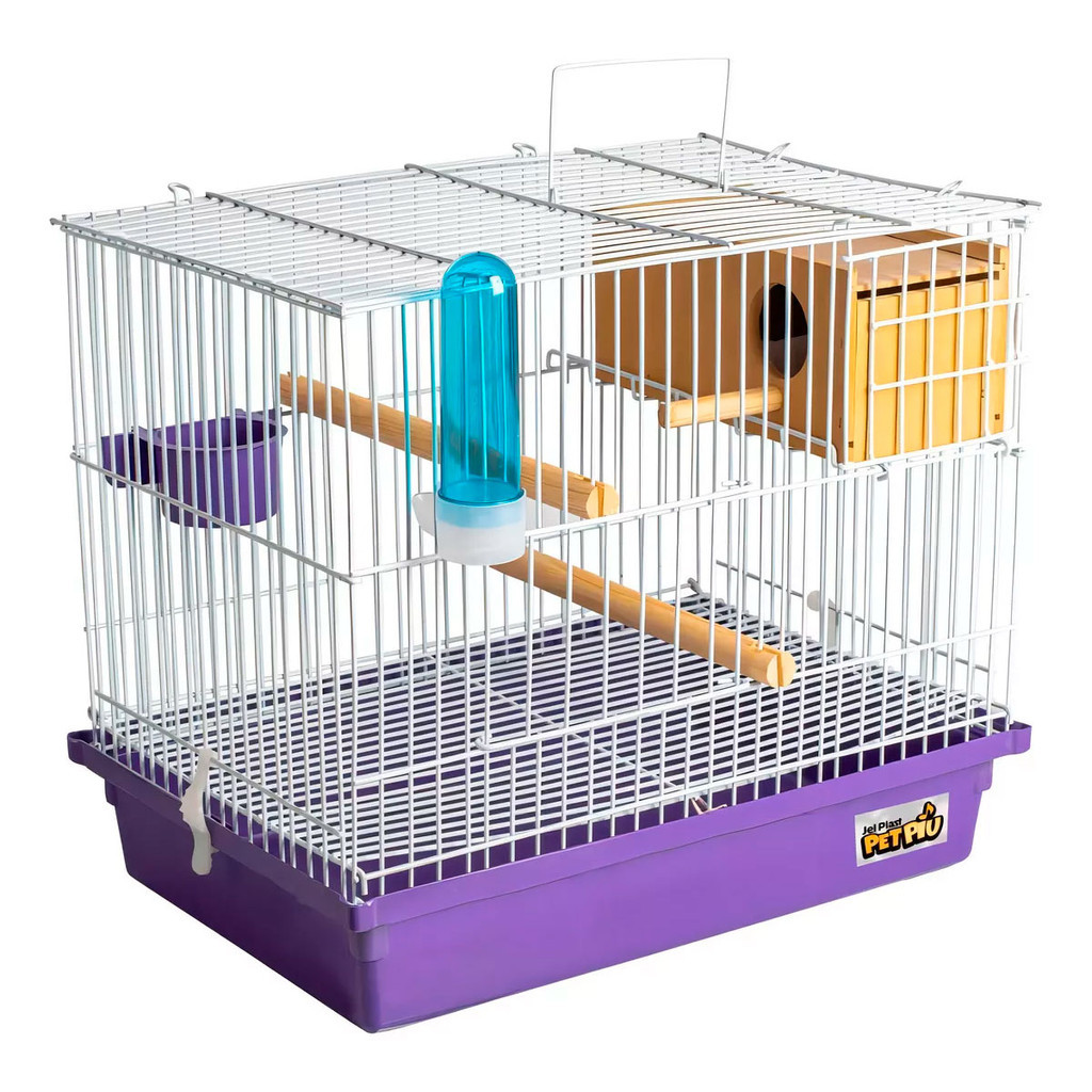 Criadeira Para Periquito Metal e Plástico Resistente Durável Jel Plast Pet Piu Gaiola Periquito Com Ninho COMPLETA em Oferta na Shopee