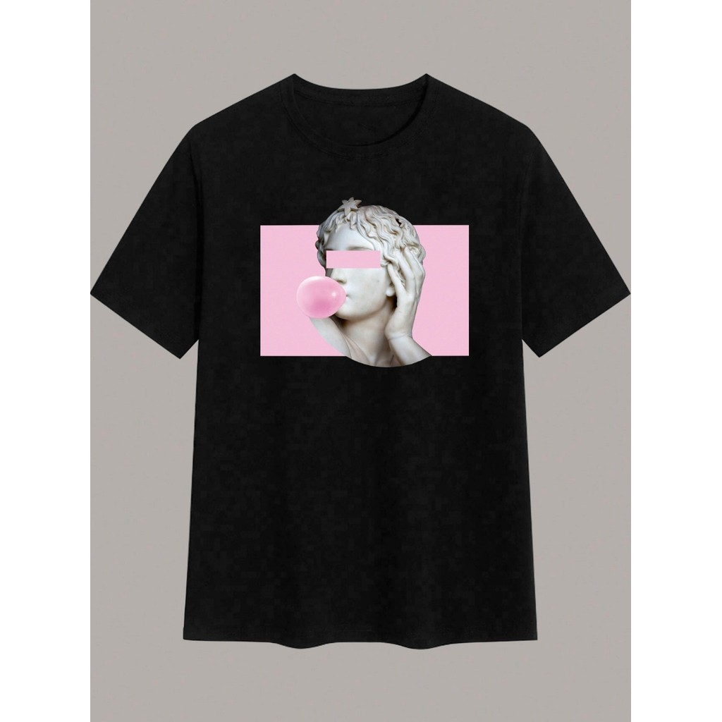 Camiseta Oversized Estilo Tumblr Aesthetic Blusa Streetwear Confortavel T Shirt Personalizada Camisa