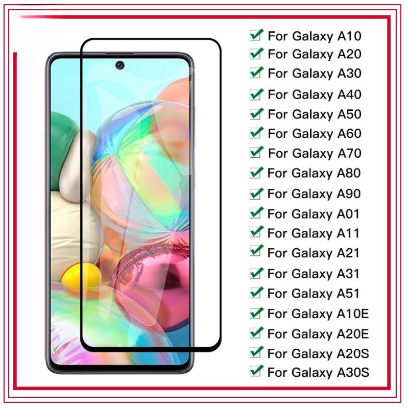 kit 2 Película De Vidro Temperado 3D Full Para Samsung A10 A15 A11 A21 A21S A31 A41 A51 A71 A50 A40 A30 A10 A20 A53