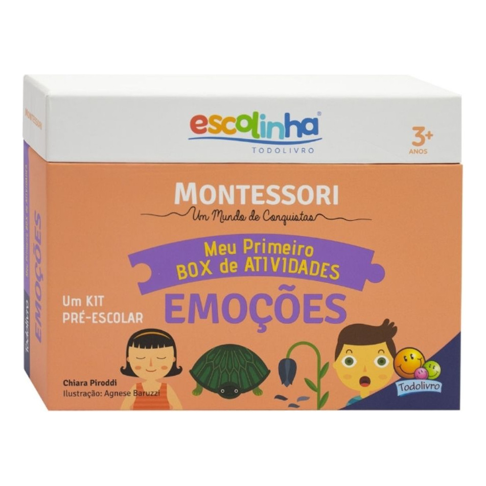 Livro Guia P/ Pais e Educadores - Meu Primeiro Box Montessori Atividades Emoções - Todolivro
