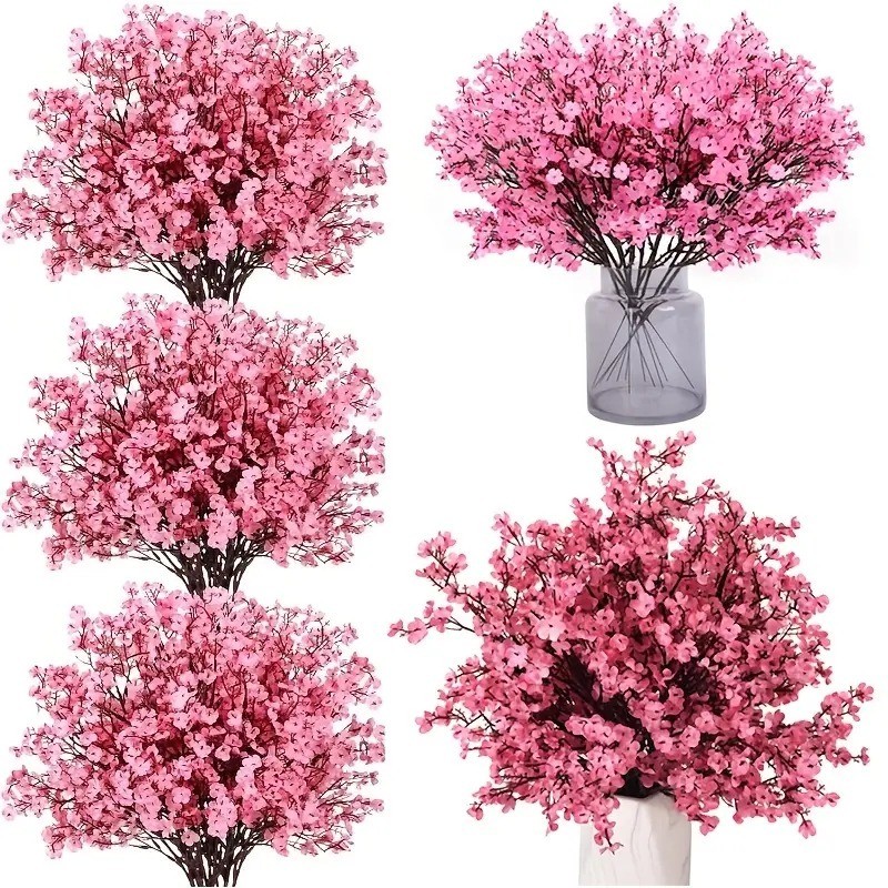 Buque De Flor Artificial Cerejeira Mosquitinho Rosa Para Decoração Montagem de Arranjos - A-500 ROSA