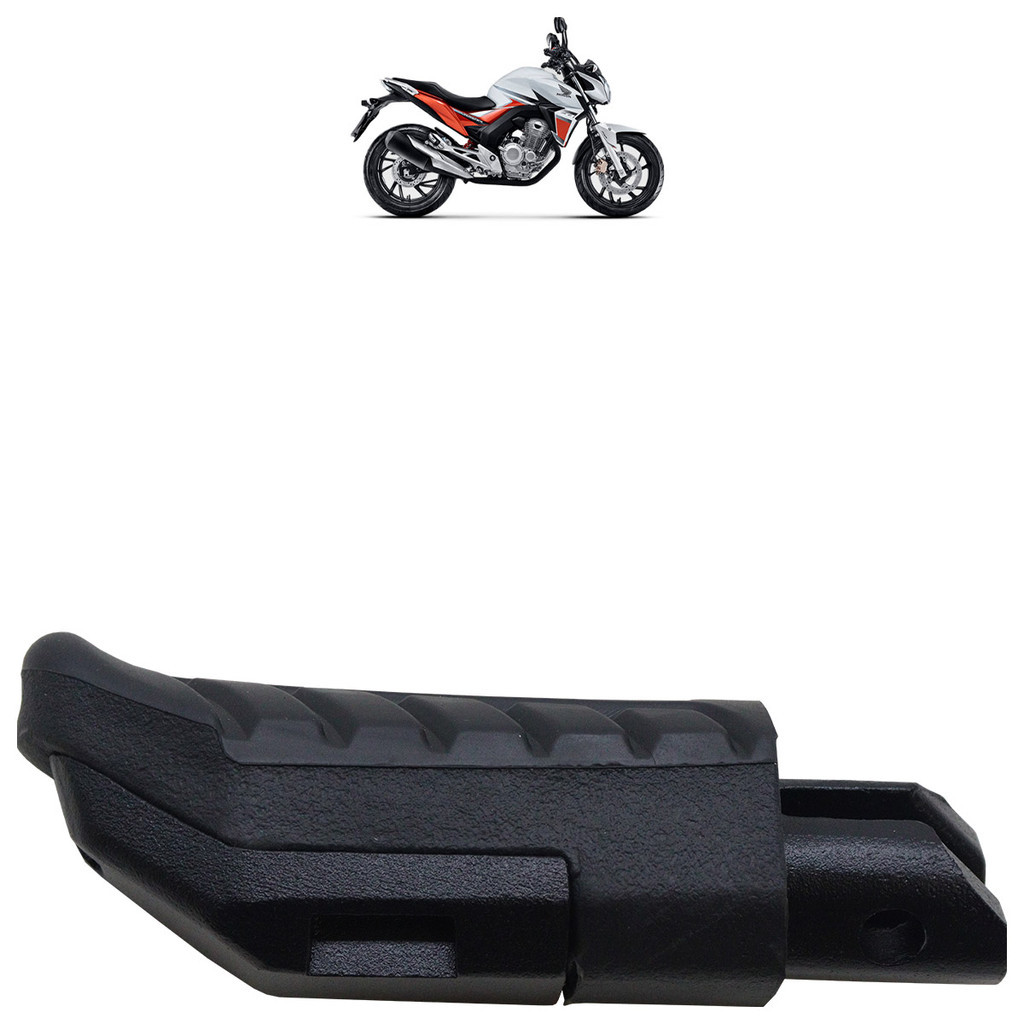 Pedaleira Traseira CB 250F Twister 2016 2017 2018 2019 2020 2021 2022 Preto - Spare Parts and Accessories for Vehicles