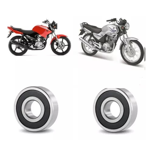 Par Rolamentos Roda Dianteira Yamaha Ybr 125 Factor disco