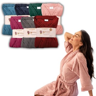 Roupão Unissex Microfibra Sofisticata Kimono Super Fofinho Diversas Cores Manga Curta Roupao De Luxo Imperdivel em Oferta na Shopee