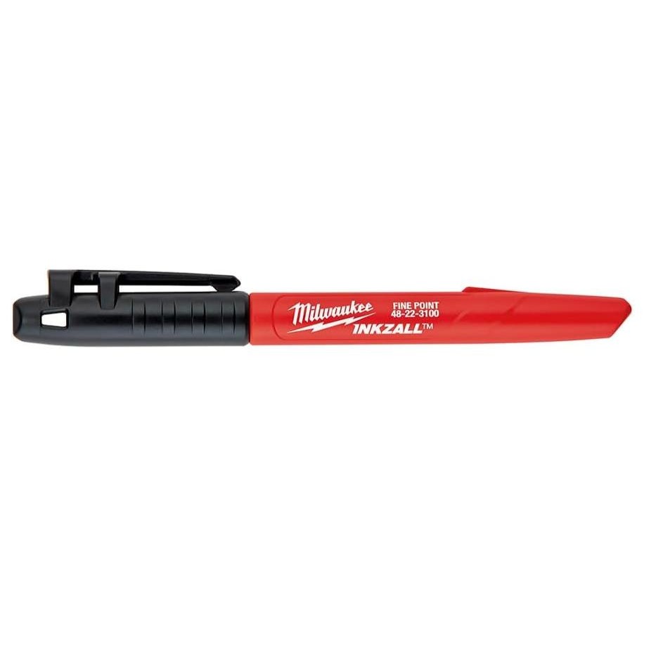 Marcadores Caneta Ponta Fina Preta Inkzall Milwaukee Ef