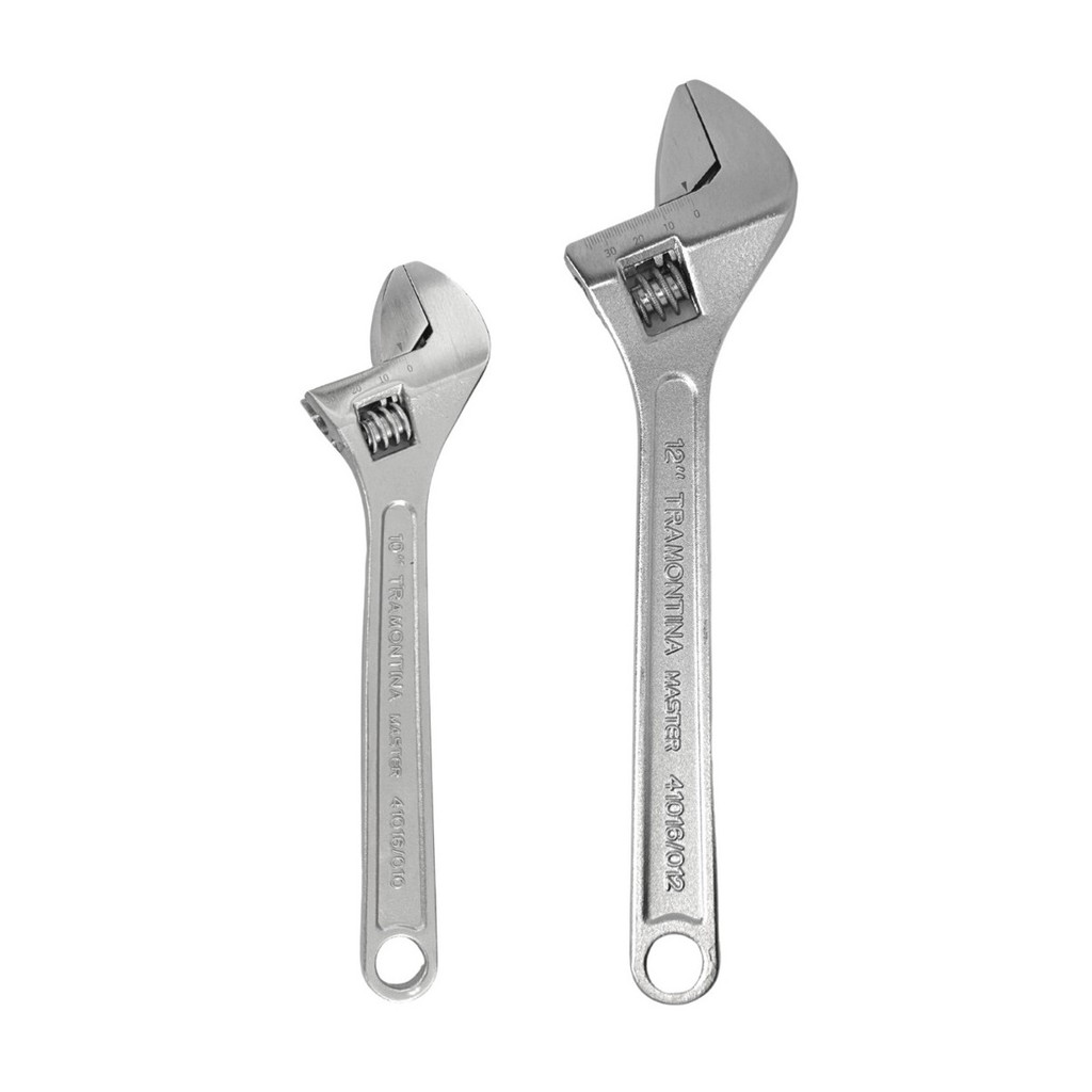 Kit Chave Inglesa Ajustável 10 e 12 Polegadas Aço Tramontina