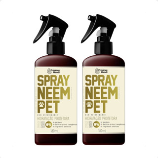 Kit 2 Spray Neem Pet Repelente Pulgas, Carrapatos e Mosquitos- 180ml em Oferta na Shopee