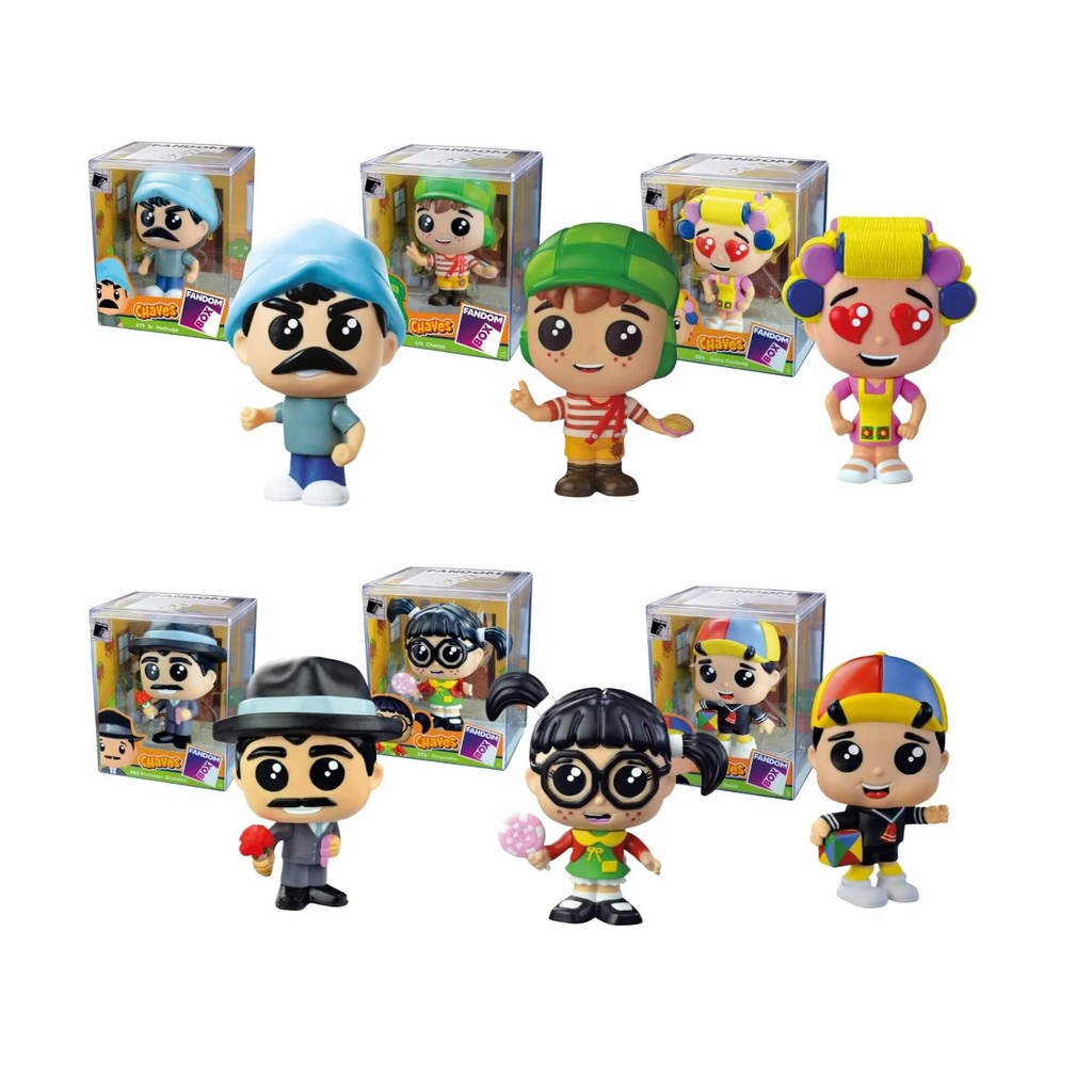 Fandom Box Turma do Chaves Miniatura Boneco Colecionável 16cm Vinil Atóxico Lider - 3492 em Oferta na Shopee