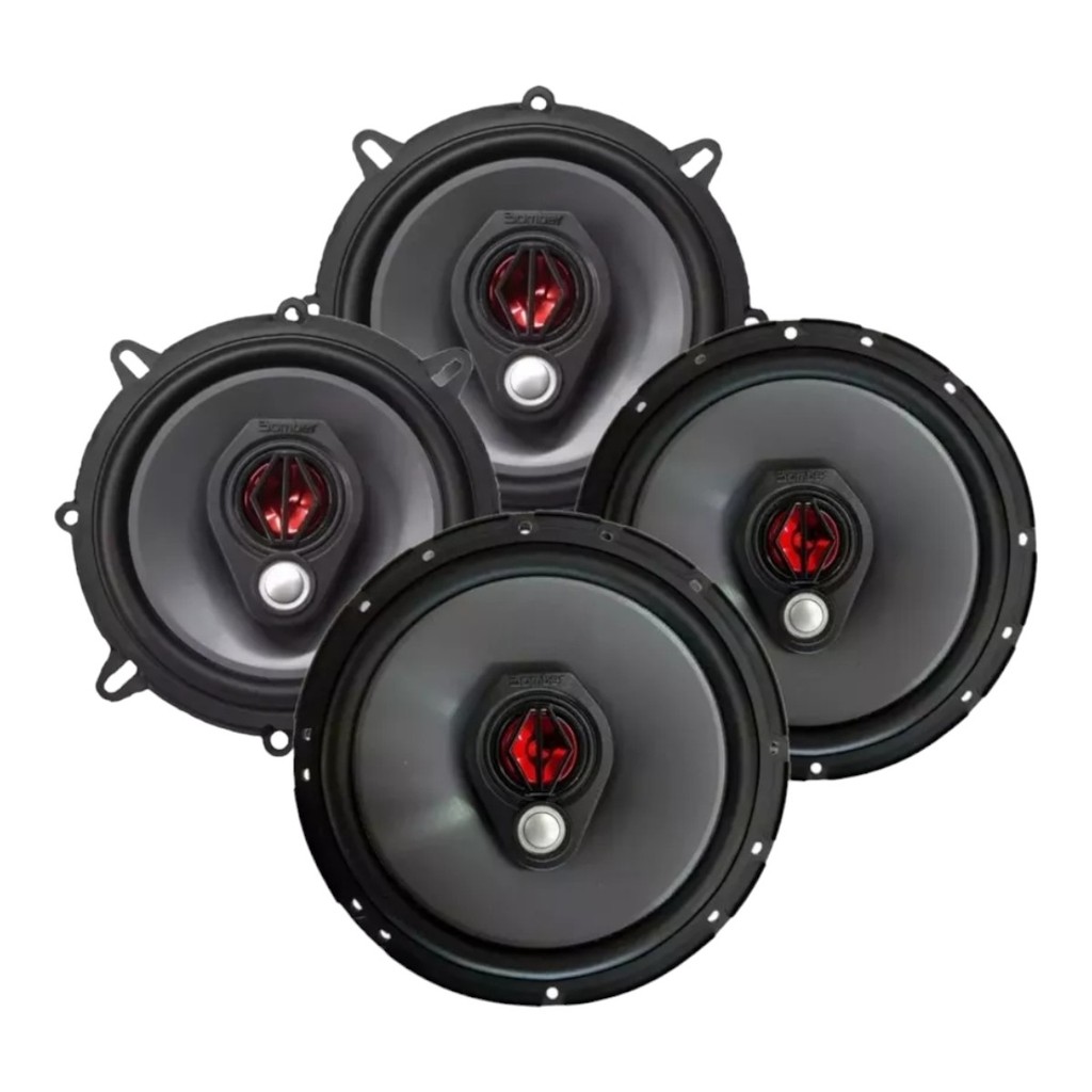 Kit Com Alto Falante 5 E 6 Polegadas Bomber Bbr