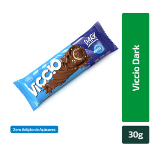 Kit 10 Un Rolinho Chocolate Meio Amargo Zero Açúcar Viccio 30G