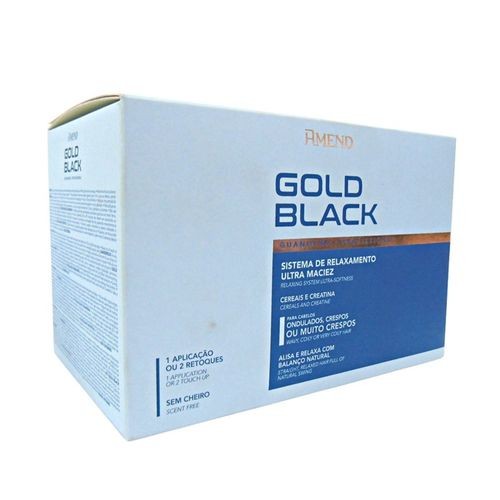 Amend Gold Black Kit Relaxamento Guanidina 1 Aplicação 2 Retoques: Onde Comprar | BuscaProdutos