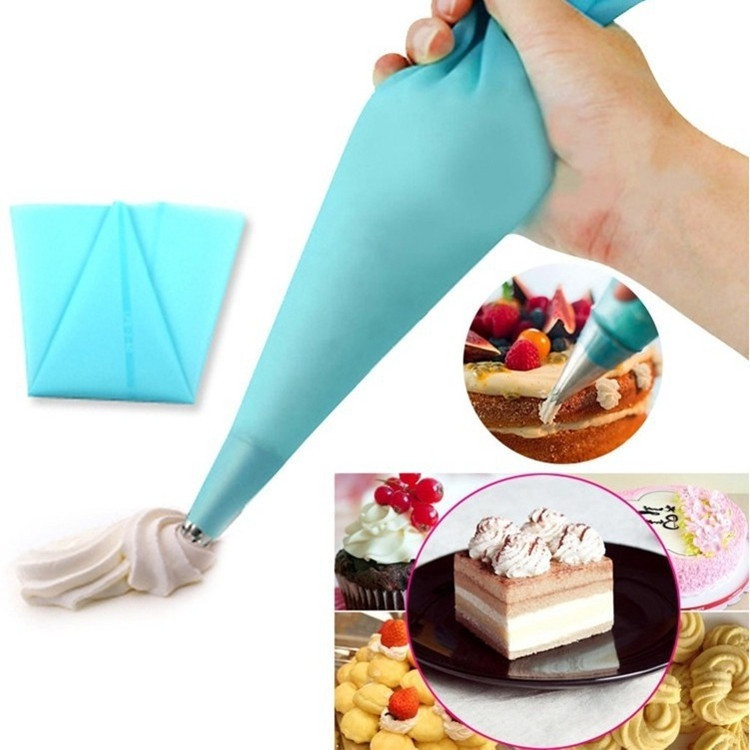 Saco para Confeitar Confeiteiro de Silicone Reutilizável 30 cm 12 Polegadas Bolos Decoração Cozinha Confeitaria