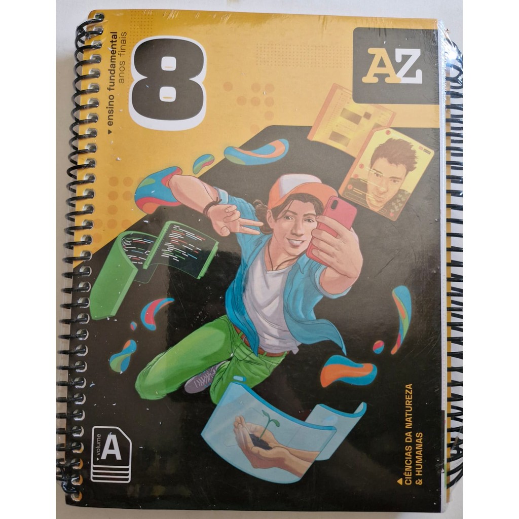 LIVRO, KIT(2), AZ KIT FUNDAMENTAL, ANOS FINAIS, 8° ANO, VOLUME C, 1 CIÊNCIAS E HUMANAS, 2 MATEMÁTICA E LINGUAGENS - NOVO