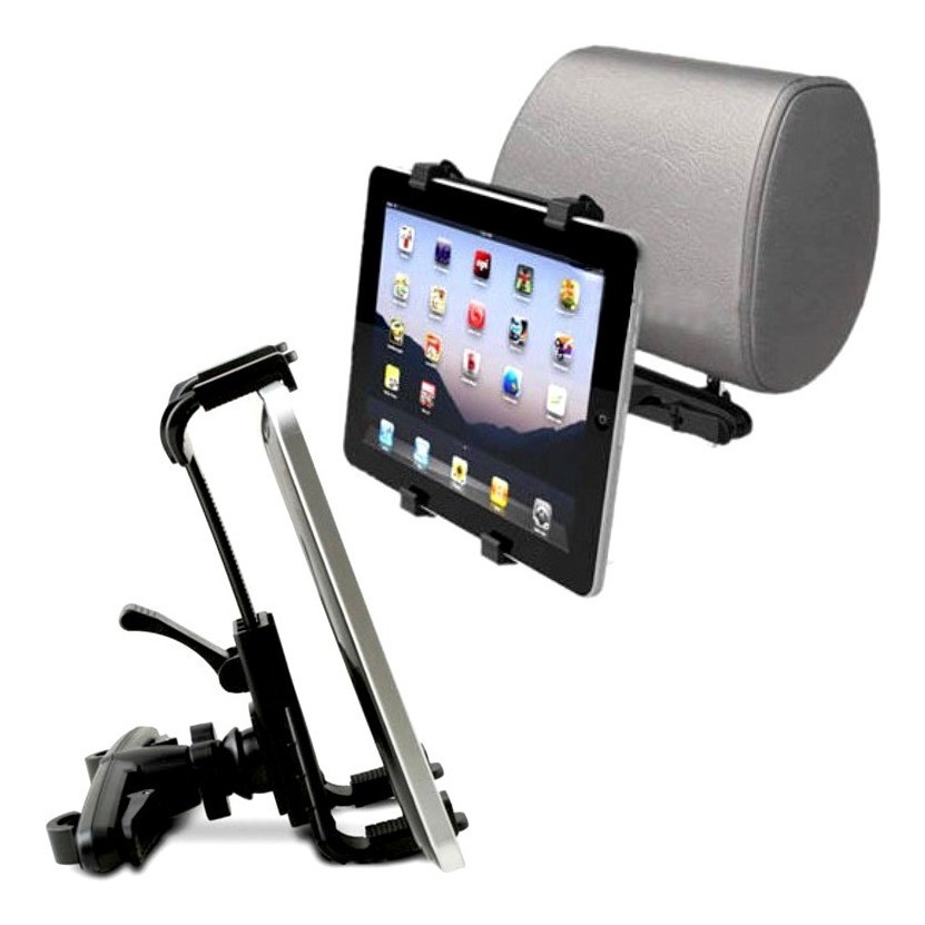 Suporte Veicular Carro Universal Tablet iPad Encosto Banco Garra Criança Tela 7 a 11 Polegadas