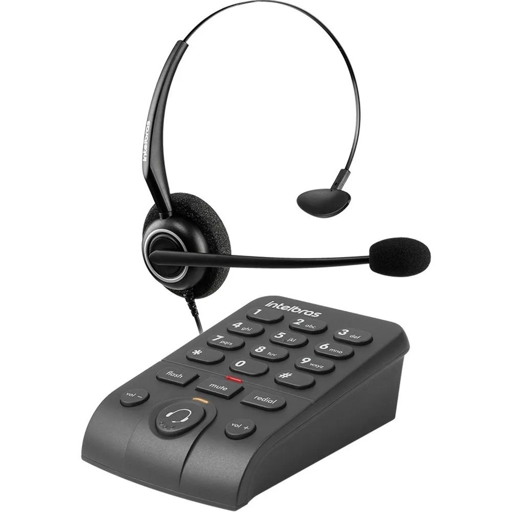 Discadora Fone Headset Intelbras Hsb 40 C/ Teclado