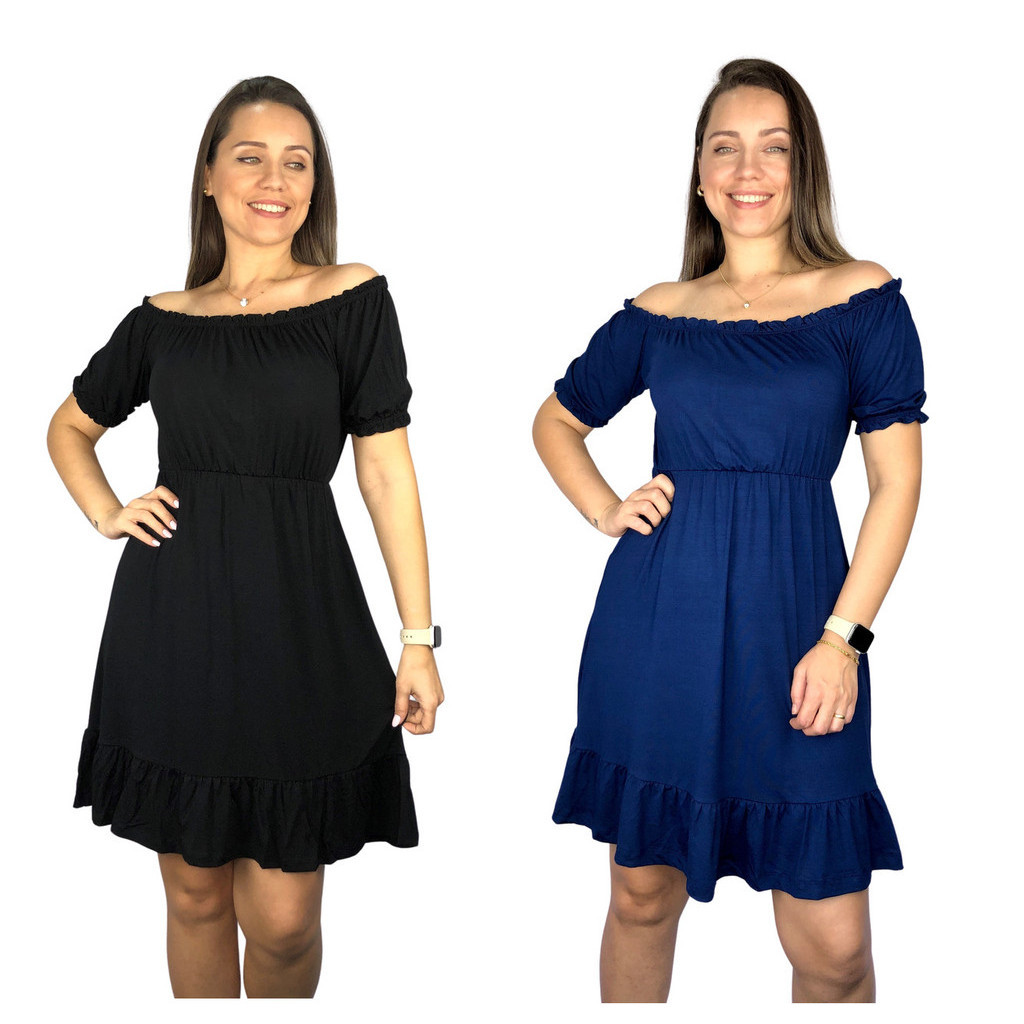 Kit 2 Vestido Ciganinha Cores Premium Moda Casual Gestante Grávida Amamentar Maternidade Amamentação em Oferta na Shopee