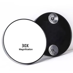 [Estoque Pronto] Espelho Redondo De Ampliação 30X Com Copo De Sucção Blackhead Para Maquiagem De Banheiro