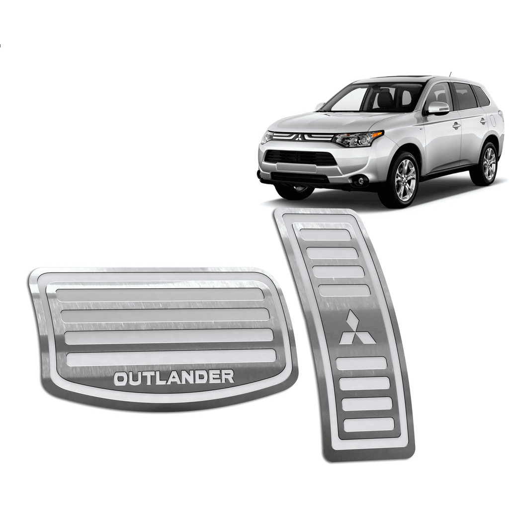 Pedaleira Outlander 14/15 Automático Aço Inox - Não fura o pedal em Oferta na Shopee