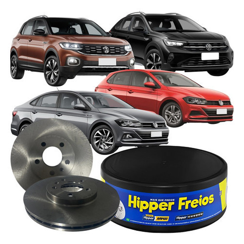 Par Disco Freio Dianteiro Ventilado Vw Nivus Polo Tcross em Oferta na Shopee
