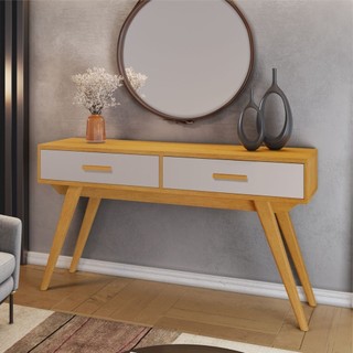Aparador 136,5cm 2 Gavetas Leal Candian  Cinamomo/Off White em Oferta na Shopee