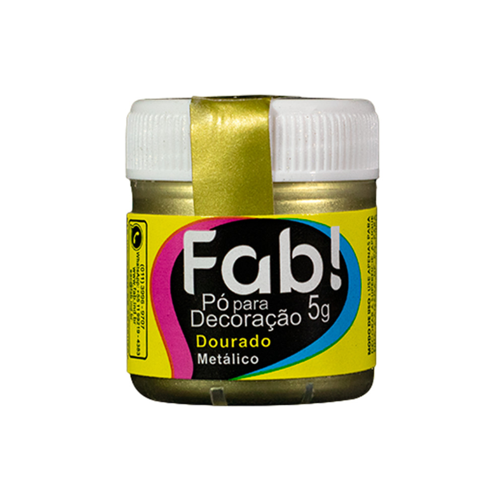 Pó Para Decoração Fab De 3g Dourado