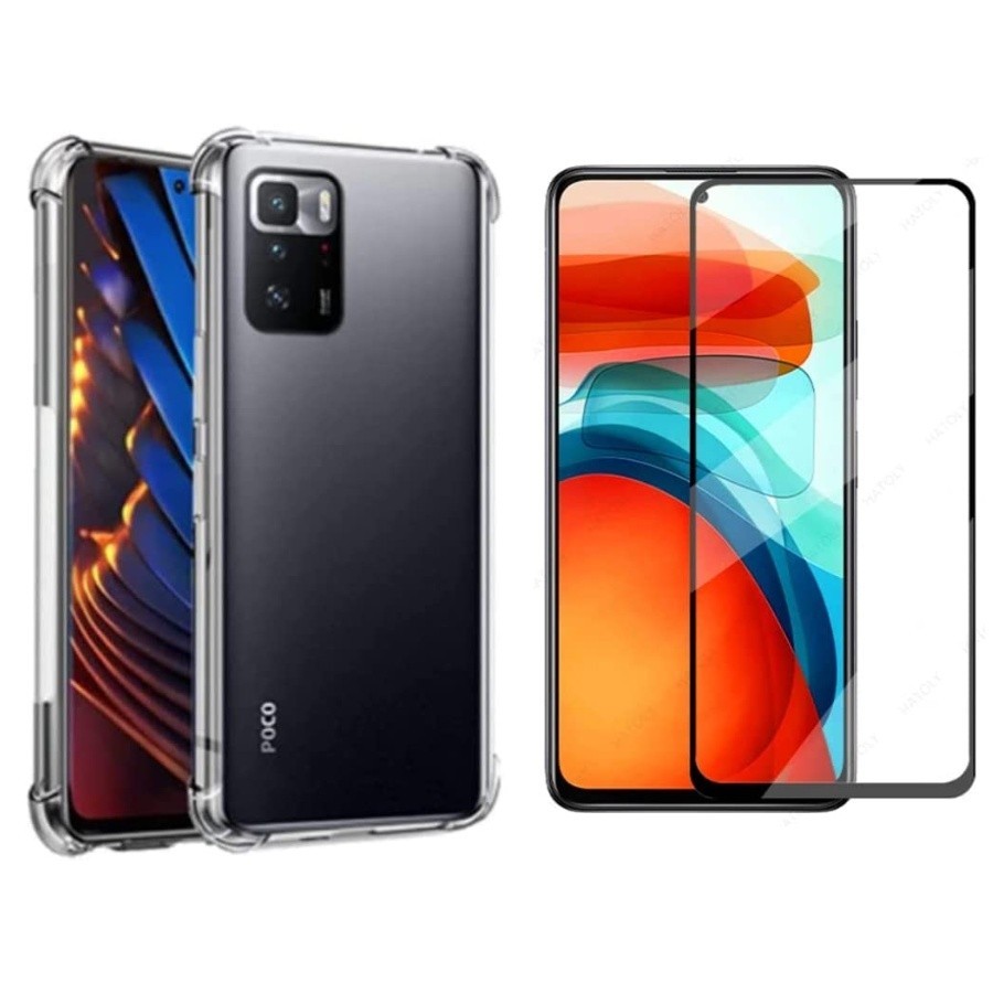 Capa Case Capinha Anti Impacto Compatível Com Poco X3 GT 5G + Película 3D Vidro Temperado