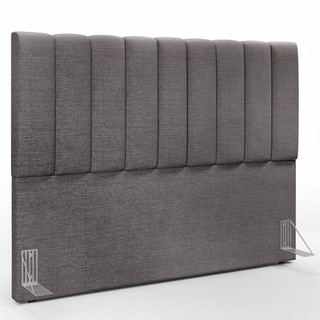 Cabeceira Cama Box Casal Queen 160 cm Dália W01 Linho Cinza Escuro - Lyam Decor em Oferta na Shopee
