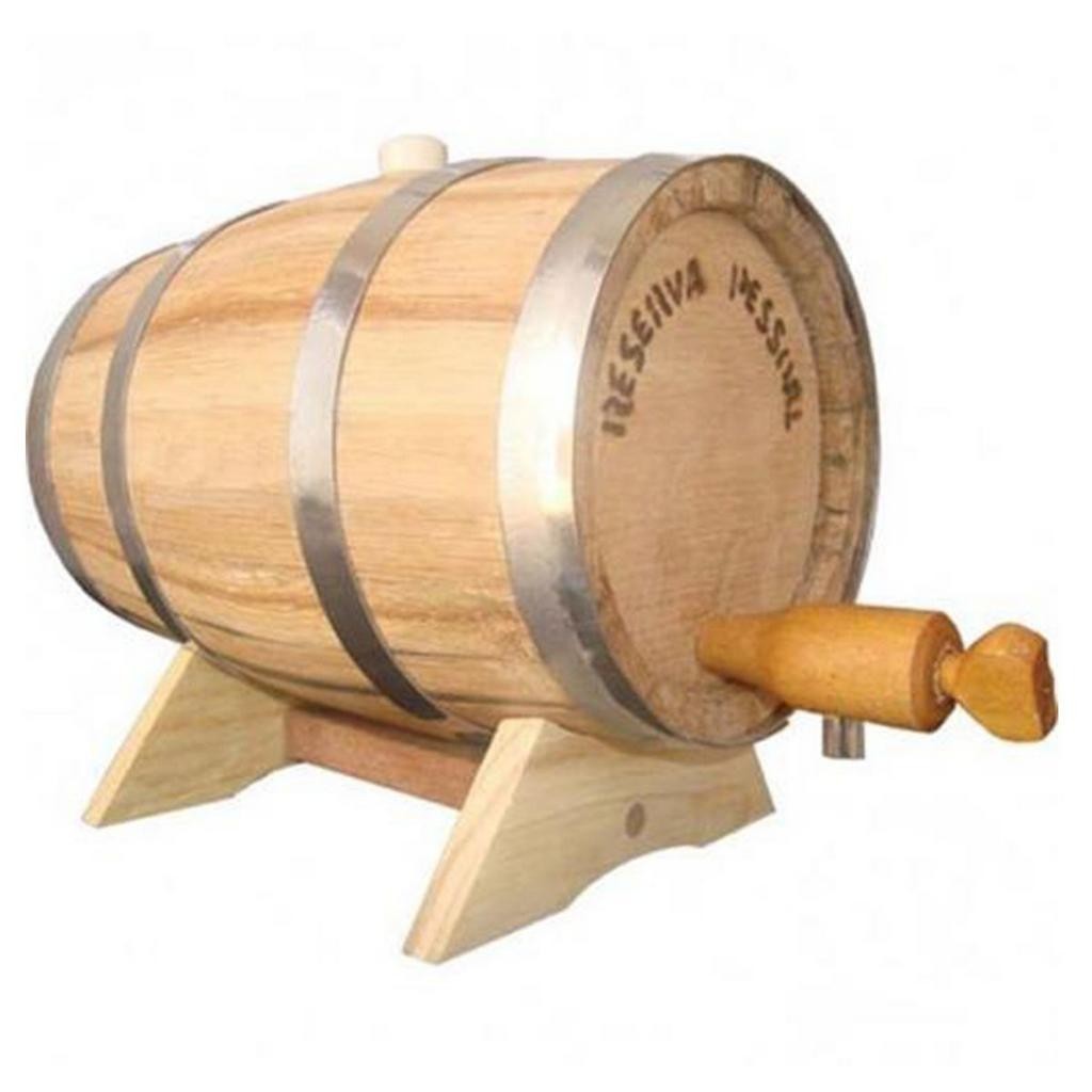 Barril De Pinga E Cachaça Em Madeira 5 Litros Reserva Pessoal