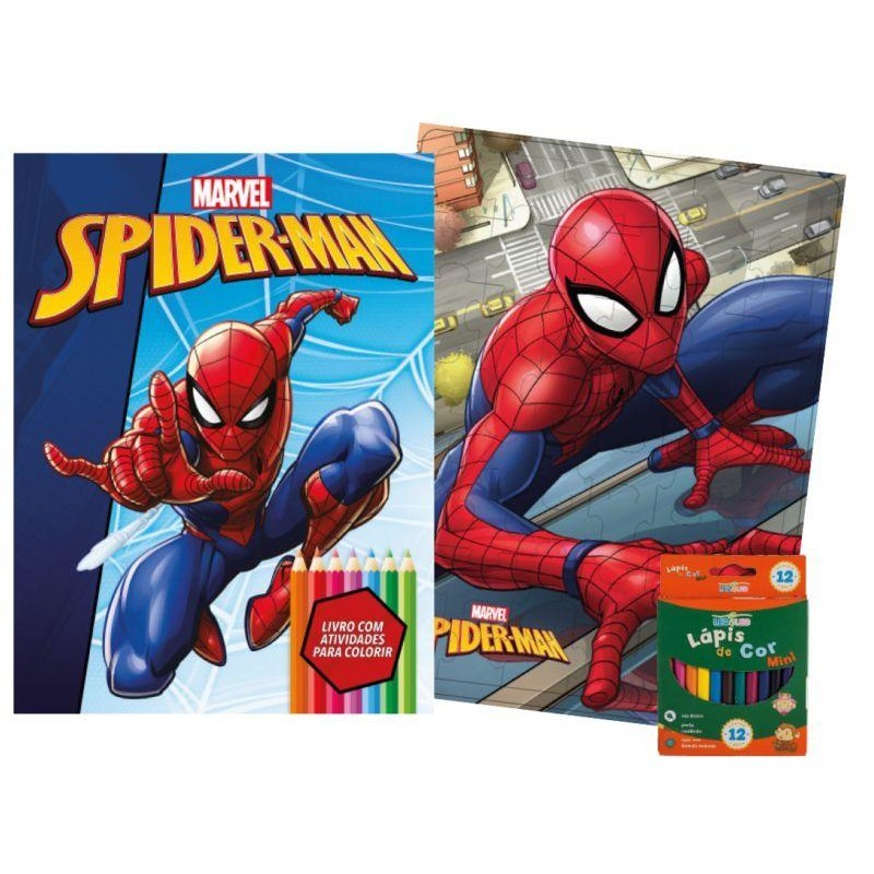 Kit Diversão Marvel - Homem Aranha