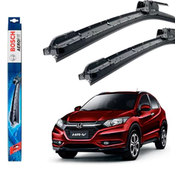 Par Palheta Dianteira Limpador Para-brisa Bosch HR-V HRV 2015 a 2018